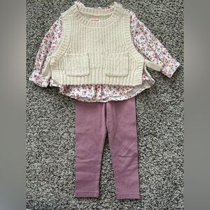 Like New Cat & Jack Baby Girl Outfit